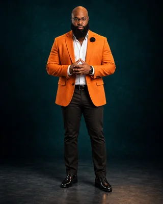 Dr. Royce "Dr. Sully" Sullivan wearing an orange jacket